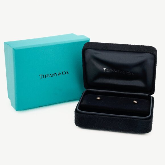 Tiffany & Co. Elsa Peretti Diamonds by the Yard 18k Gold Stud Earrings - Picture 6 of 6